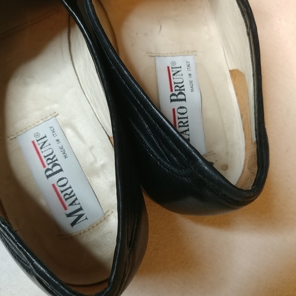 Mario Bruni Men's 9 D Black Leather Tassel Loafe - Picture 8 of 8